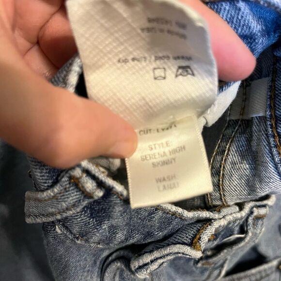 Women's Reformation Serena High Rise Skinny Jeans Button Fly - Picture 13 of 15